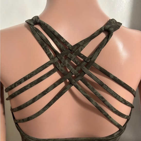 LULULEMON ATHLETICA Women's Olive Free to Be Long-Line Bra - Picture 4 of 12